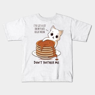 Cat Pancakes Kids T-Shirt